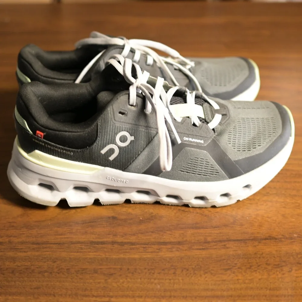 On Cloudrunner Grey White Mint Women Running Shoes 3WE10132577 US 8.5